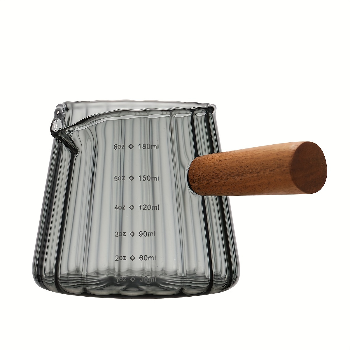 1pc Glascreme Krug mit Holzgriff Mini Saucenkrug kleiner - Temu