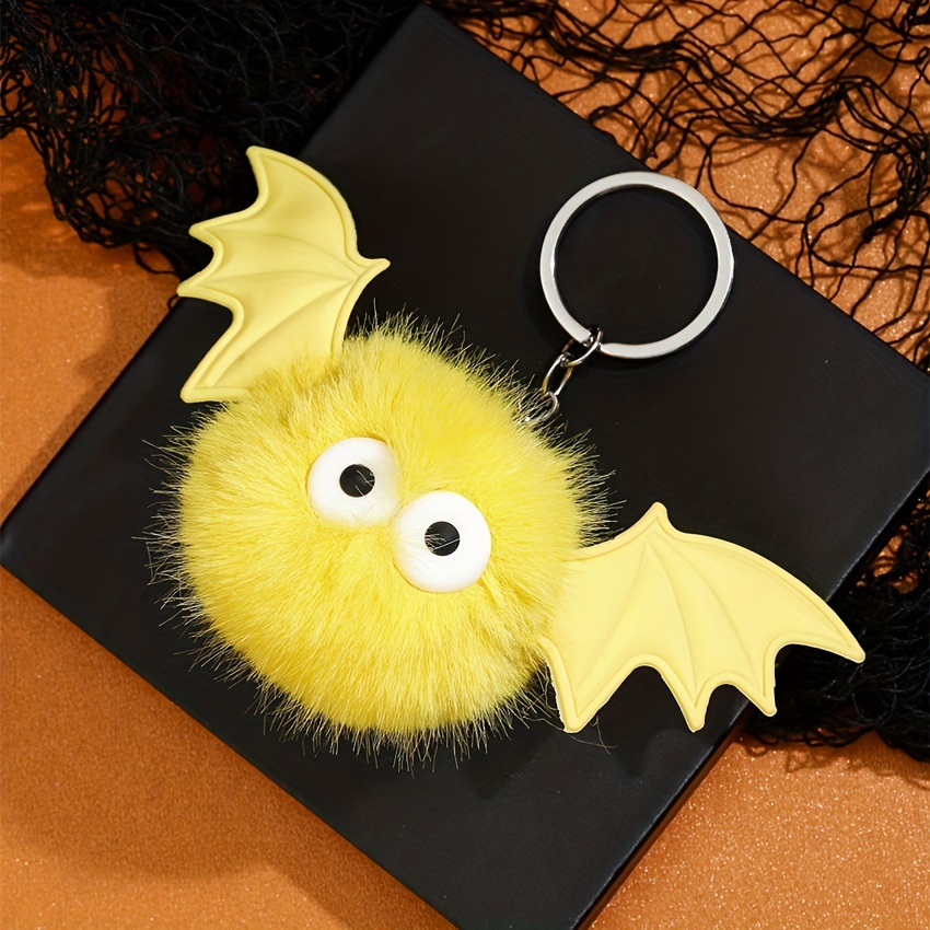 Bat Plush Keychain Kawaii Backpack Charm Ghost and Pumpkin 