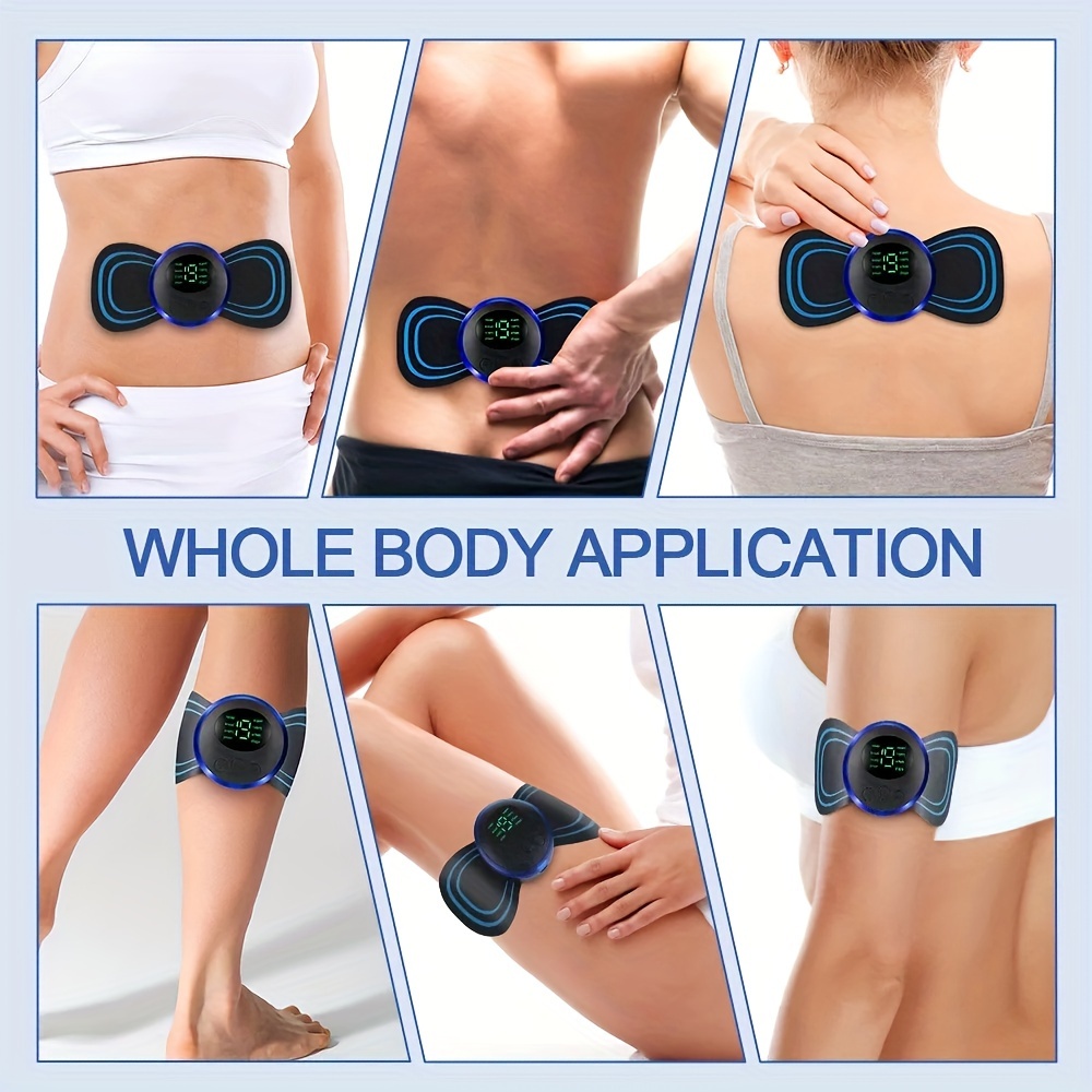 Ems Electric Pulse Neck Massager Neck Massage Patch Back Sticker Muscle  Stimulator Portable Relaxation Remote Control Model - Temu