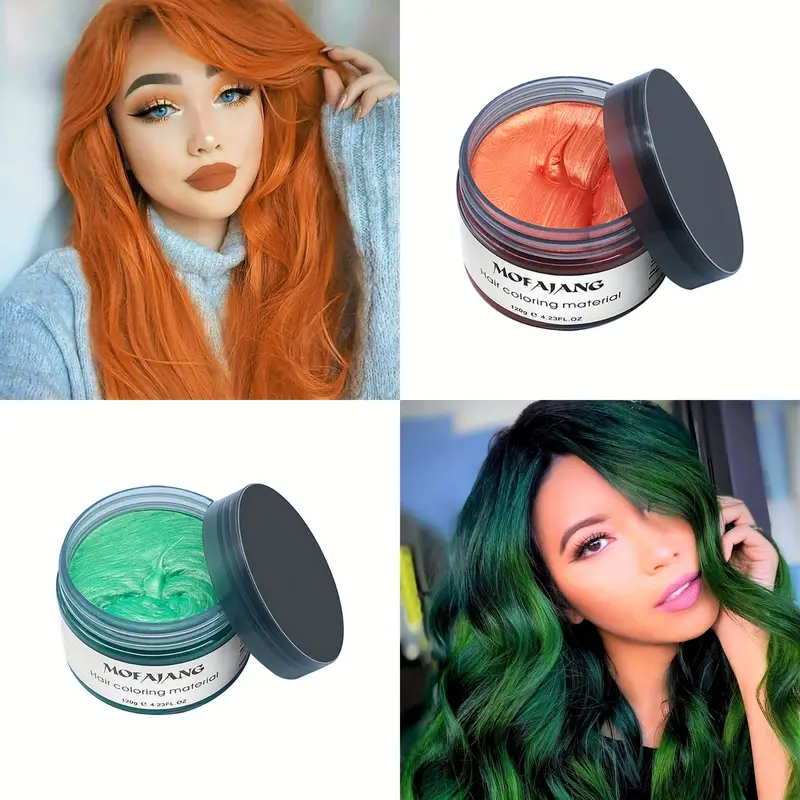 Temporary Hair Color Wax Hair Styling Pomade Disposable - Temu