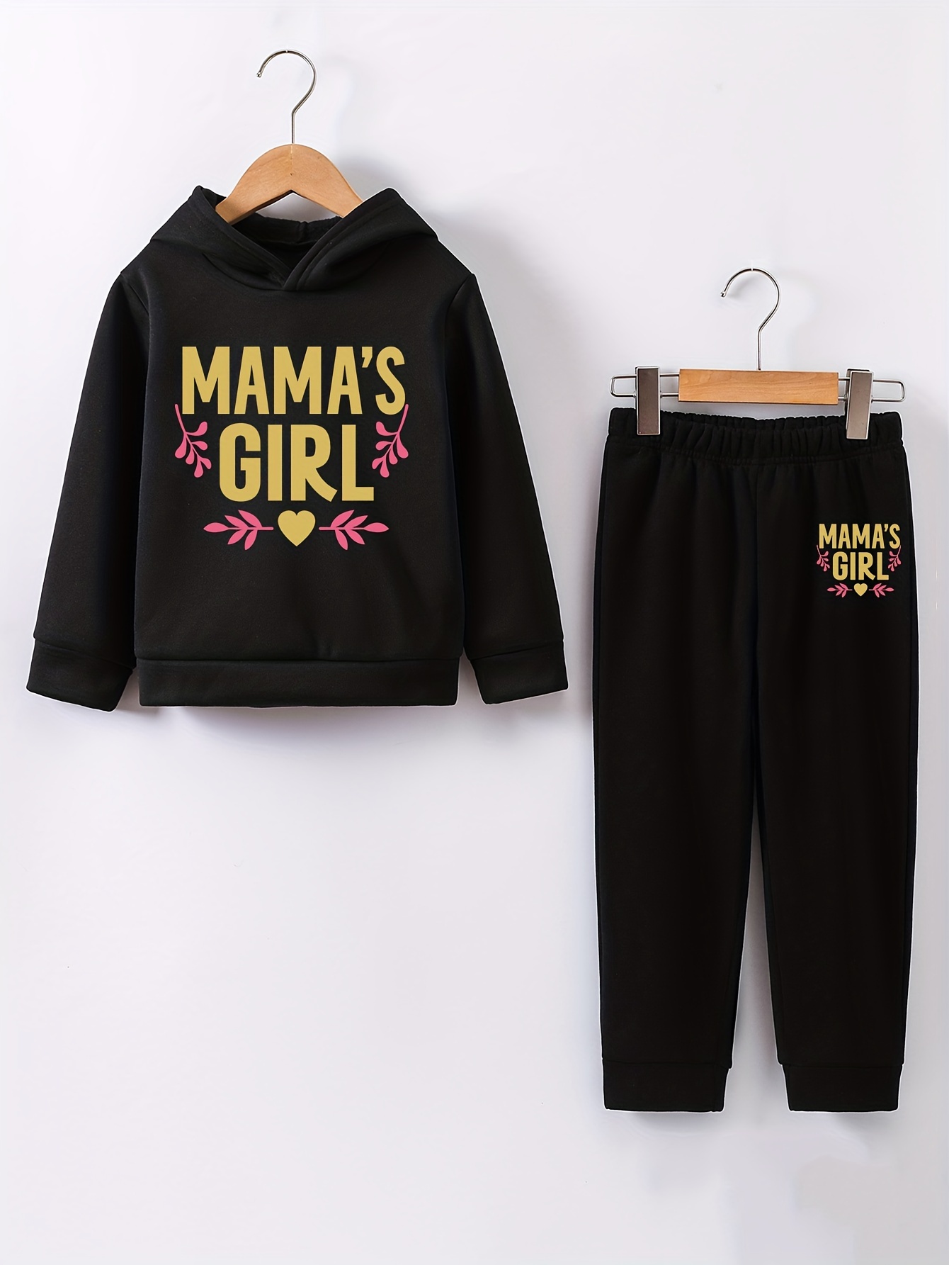 Fleece Outfit Set Baby Girls Comfy Set daddy's Girl Mommy's