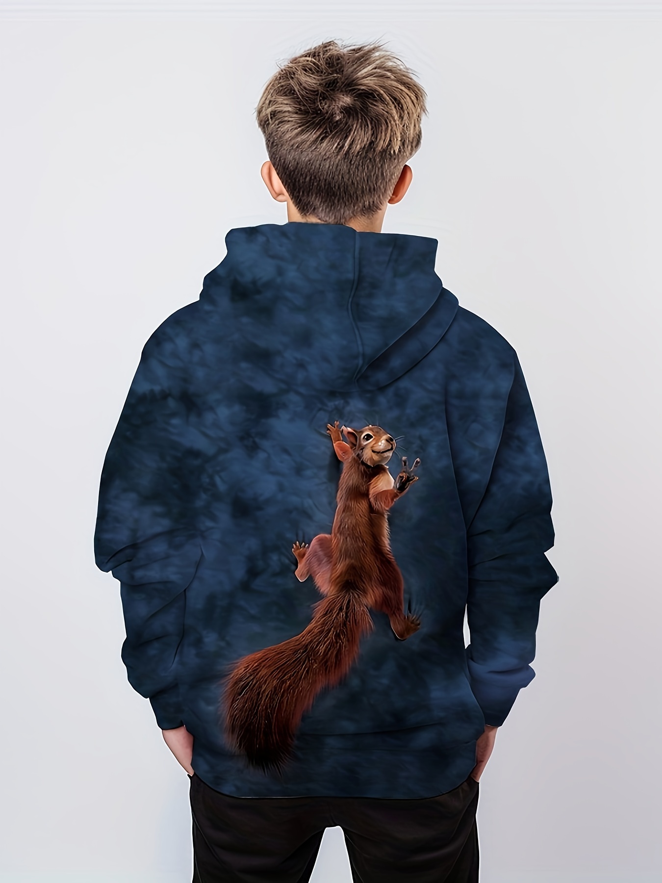 Squirrel hoodie with ears hot sale