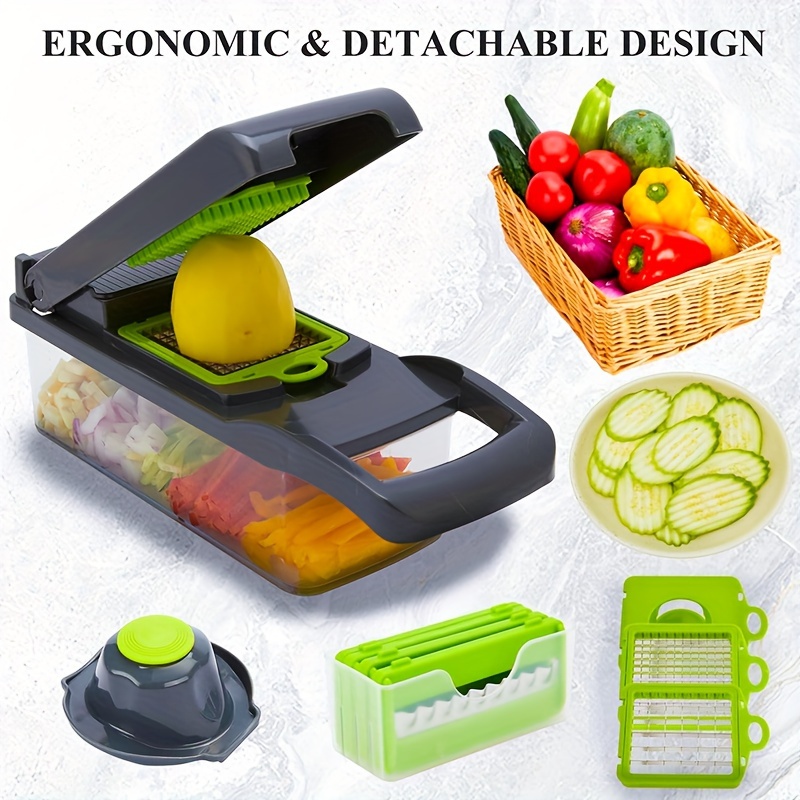 15pcs kitchen household multi-function food chopper, vegetable