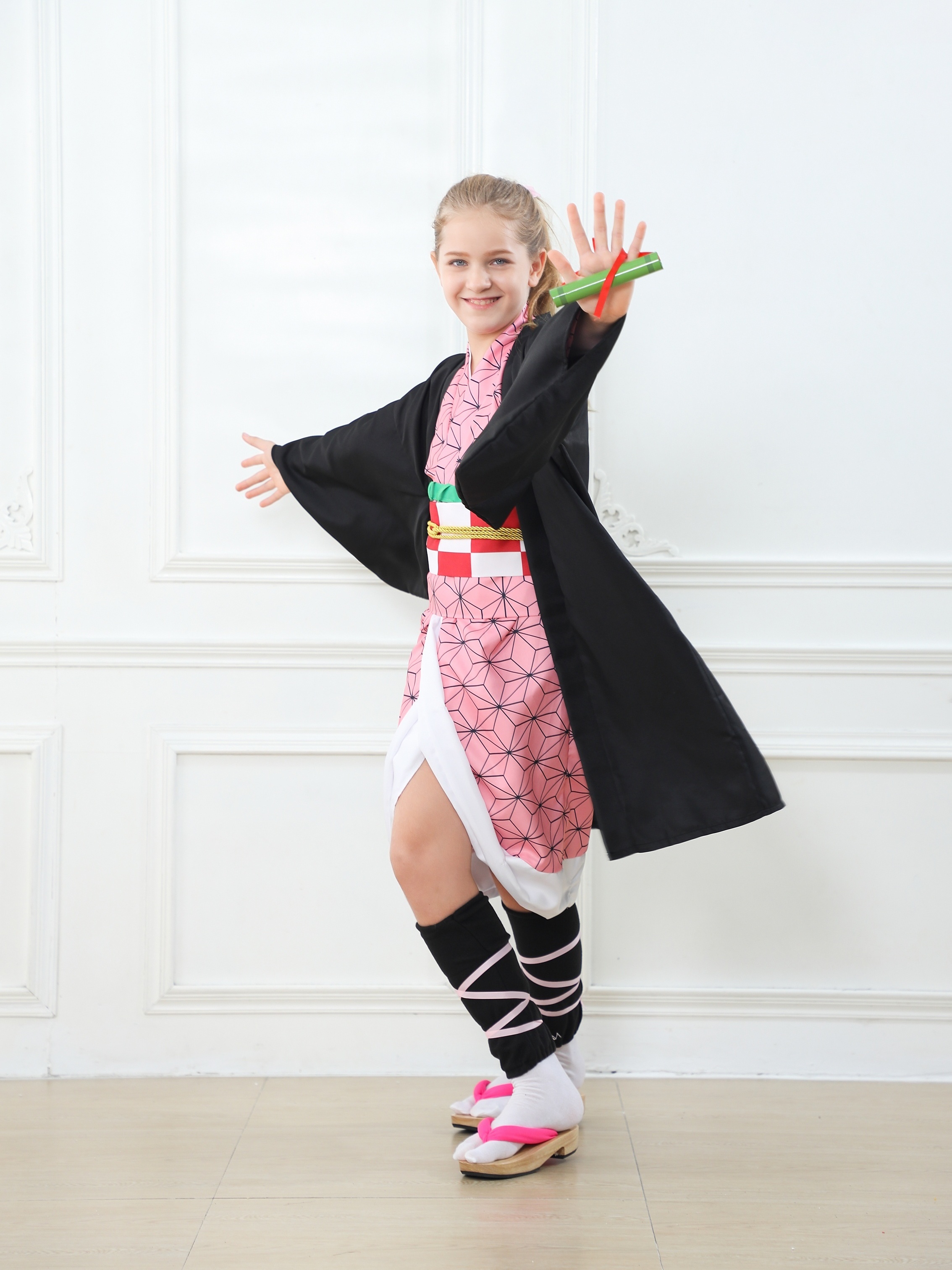 Costume Cosplay Anime Giapponese Per Ragazze, Set Uniforme Kimono Per  Bambini - Temu Italy