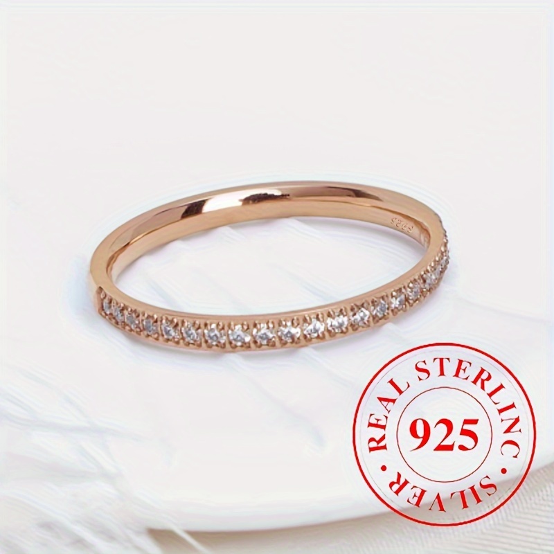 Sterling Silver Ring with Zirconia Endless Love for Men Wedding