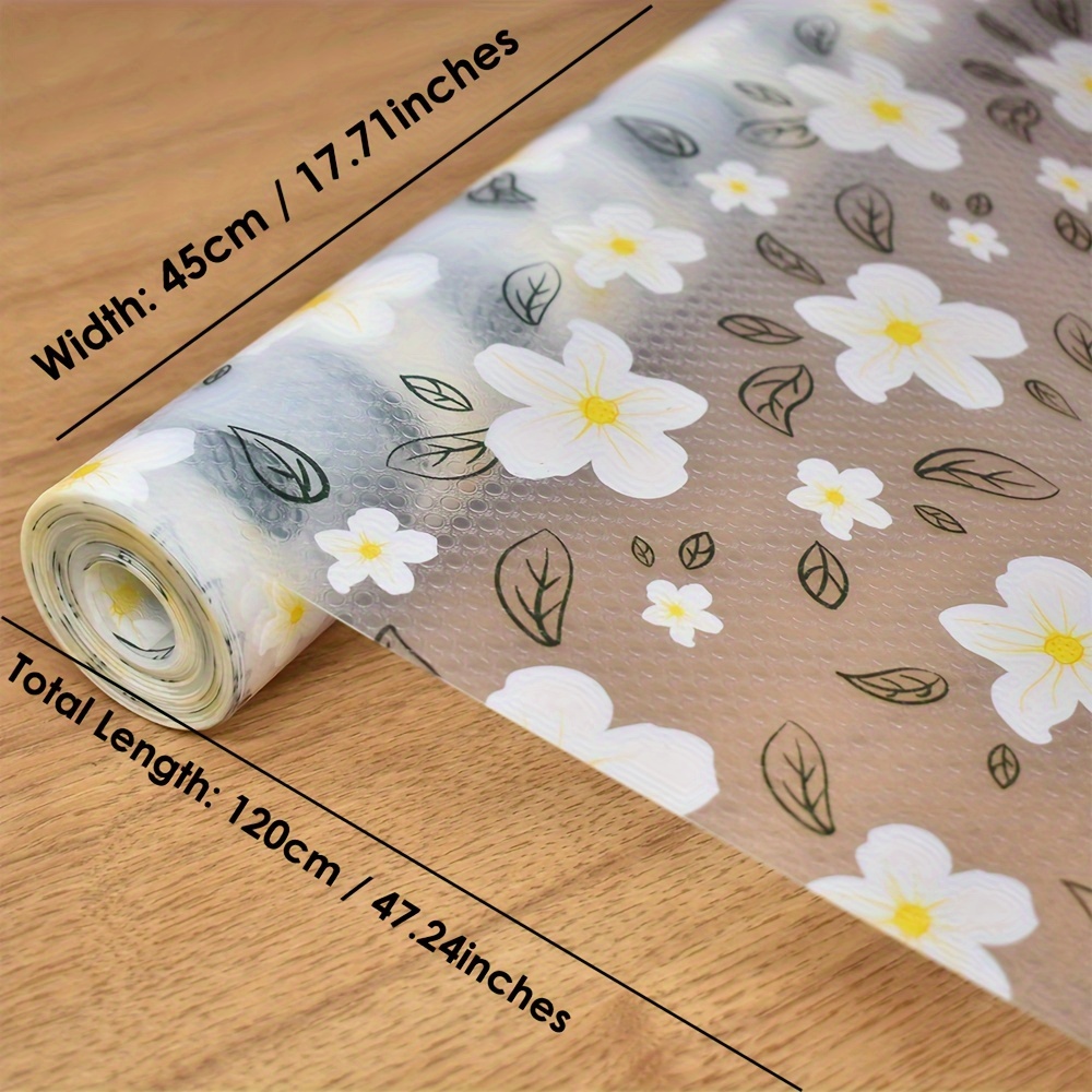 Flower Pattern Shelf Dust-proof Waterproof Liner, Non-adhesive Anti-slip  Dirt-proof Drawer Liner, For Kitchen Cabinets, Wire Shelving, Pantry,  Dresser, Drawer And Refrigerator, Kitchen Supplies - Temu