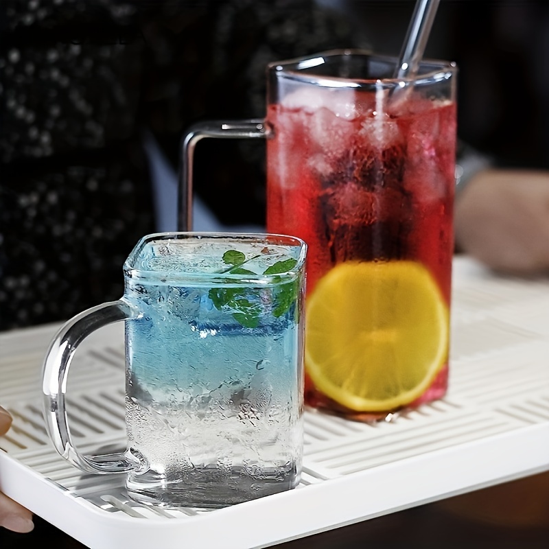 Square Drinking Glasses, Lead-free Glass, Glass Drink Tumblers, Elegant Bar  Glassware For Water, Juice, Beer, Drinks, Cocktails And Mixed Drinks,  Summer Winter Drinkware, Back To School Supplies - Temu