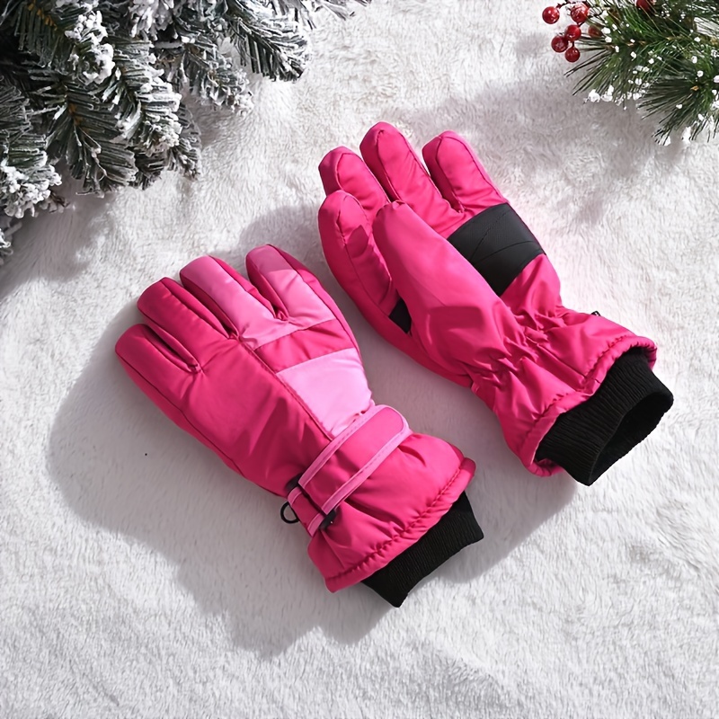 Jumpingount 1 par de guantes para esquiar en la nieve para mujer