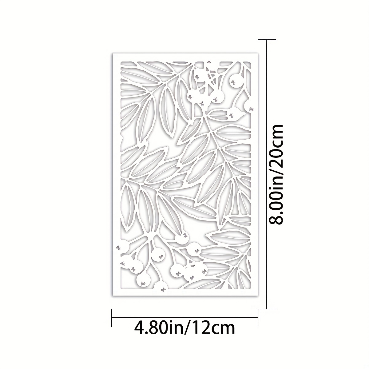 Floral Leaves Patterns Layering Stencil Templates Wall Painting Stencils  Diy 1pc