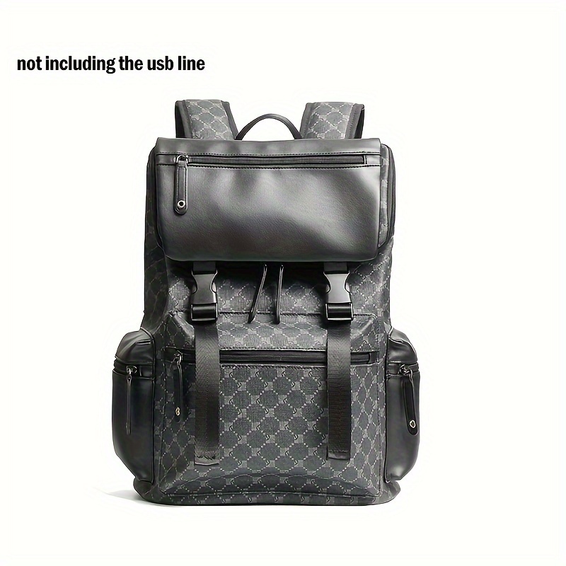Black PU Supreme Traveling Handbag