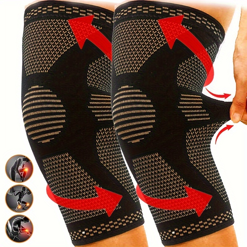 1pc Copper Knee Brace for Arthritis Relief and Joint Support During Sports  and Workouts