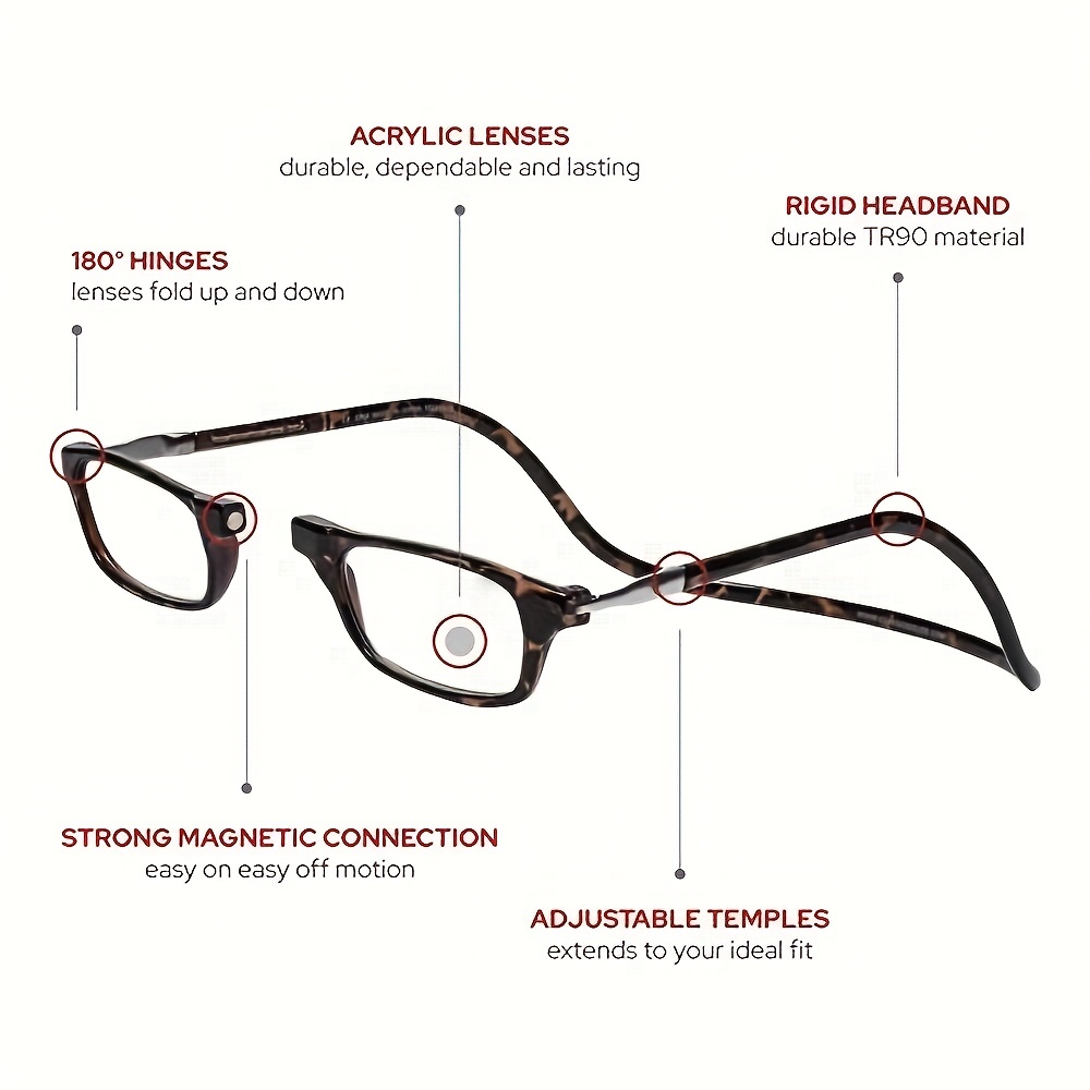 Stylish Reading Glasses, High Quality Adjustable Readers