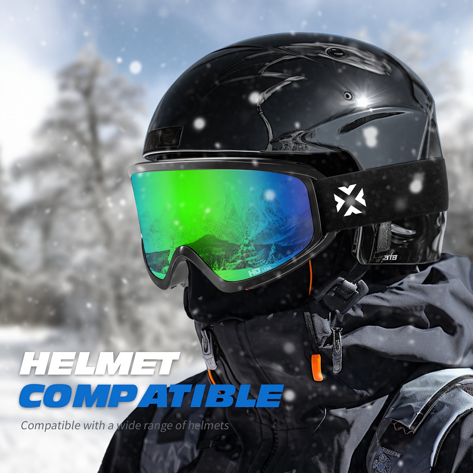 Gafas de esquí Mujeres Hombres Esquí Snowboard Gafas Protección