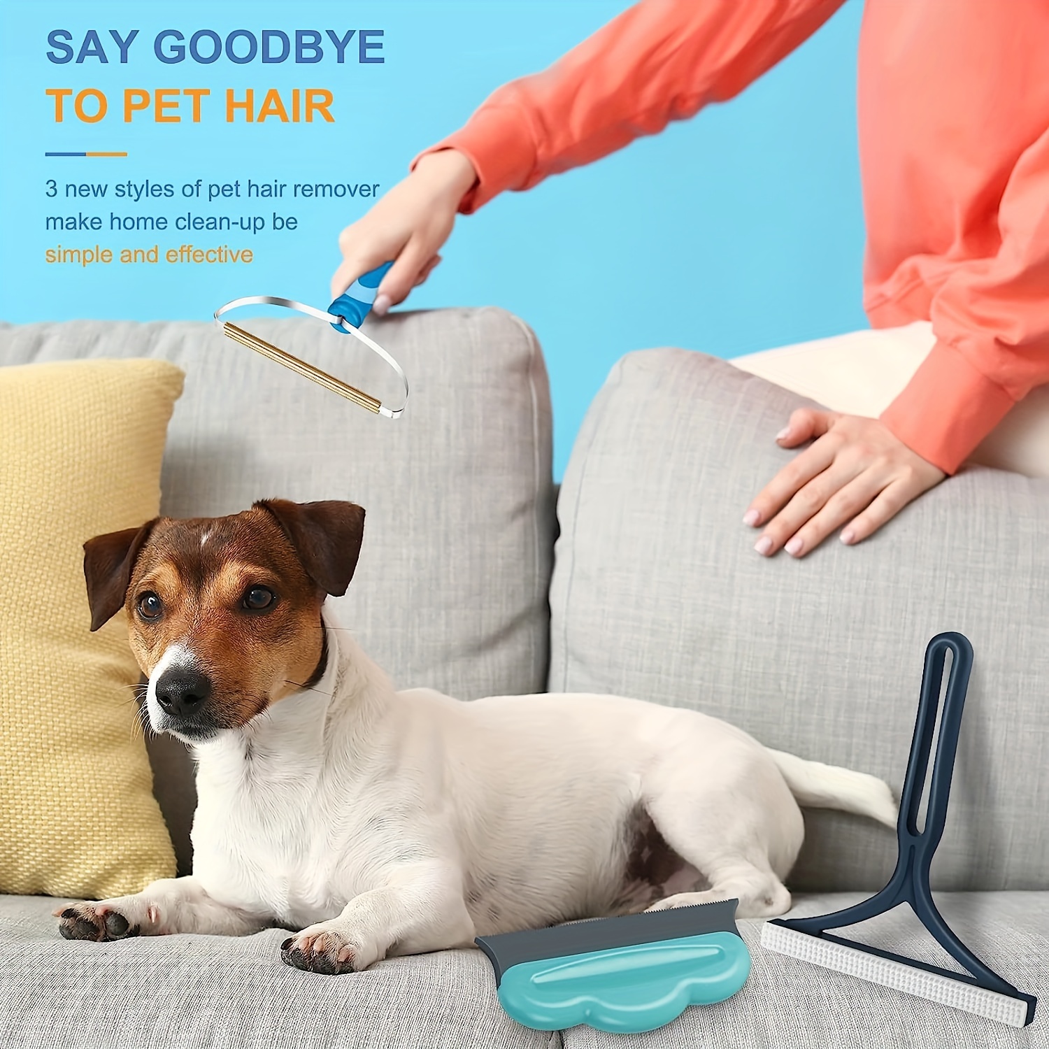 Dog Hair Remover For Couch Portable Dog Cat Hair Remover - Temu Canada