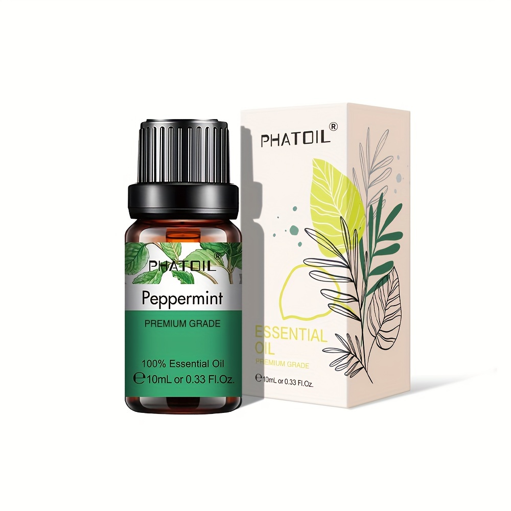 Pure Essential Oil 10ml Aromatherapy Essential Oils Diffuser Scents  Frankincense, Eucalyptus, Peppermint, Patchouli 