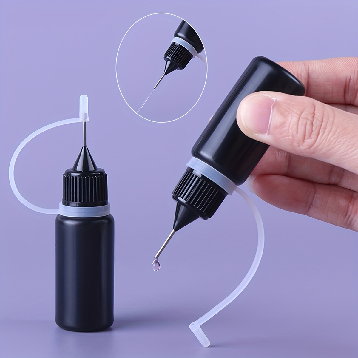 10 Pcs Needle Oiler (1 OZ), Precision Tip Applicator Bottle