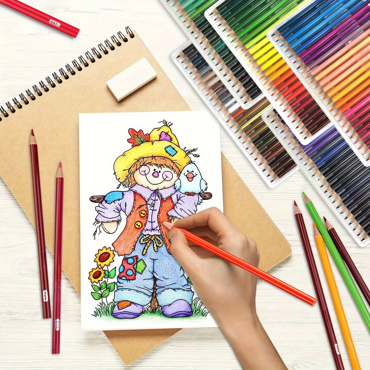 Colored Pencil Set For Adults Artists Rich Pigment Soft Core - Temu