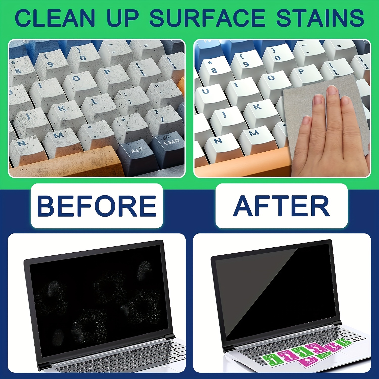 Kit de limpieza electrónica 8 en 1, limpiador de teclado, kit de limpieza  de teclado, limpiador de laptop, kit de limpieza para laptop, kit de
