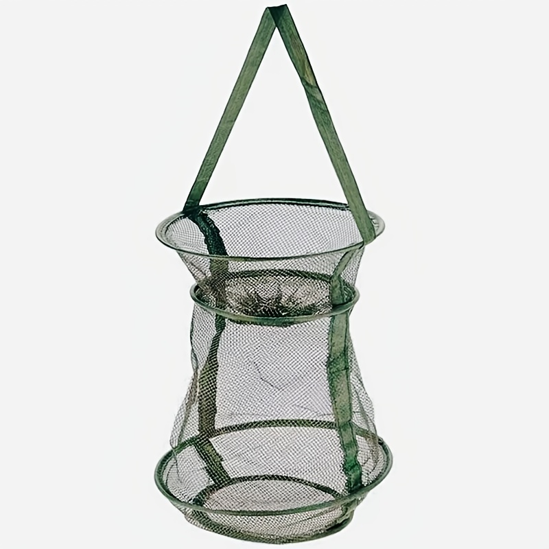 Portable Collapsible Fishing Cage Basket Net Easy Store - Temu