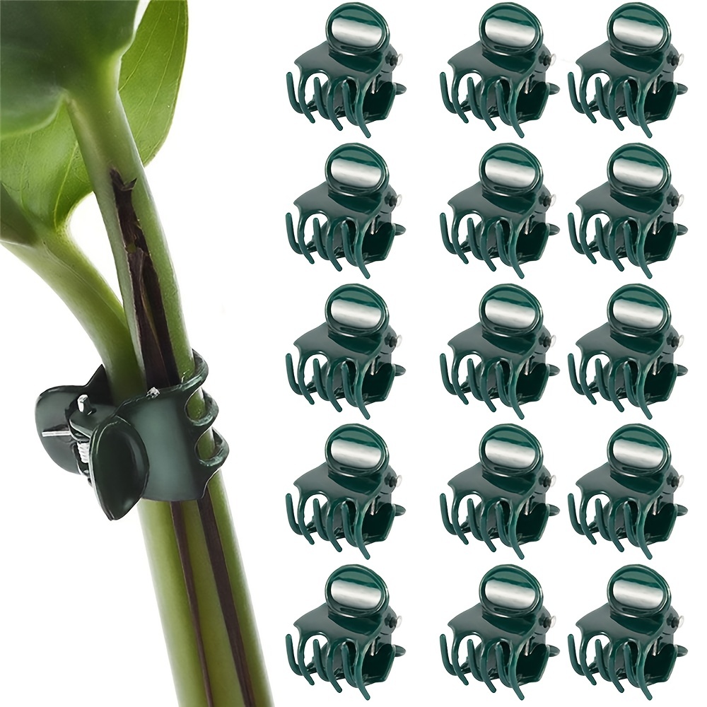 100Pcs Plastic Garden Clip Bundle Plant Clips | Grow Upright Garden Tool