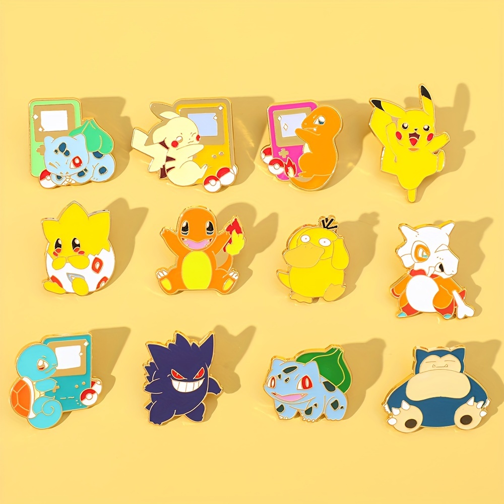 Takara Tomy Cute Pikachu Brooch Creative Yellow Elf - Temu