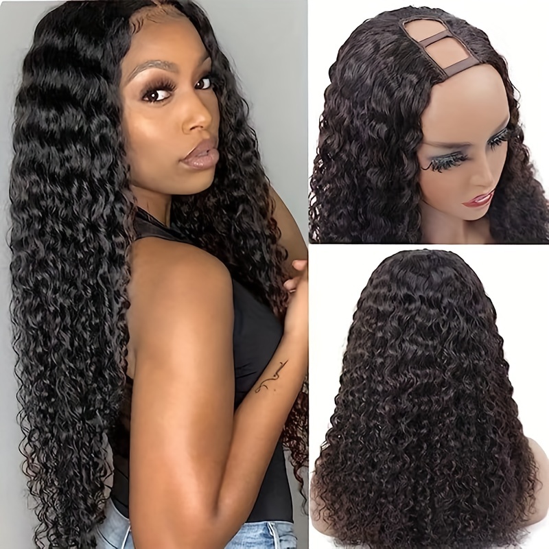 Long Body Wave Hair Extension Curly Full Head Clips In - Temu