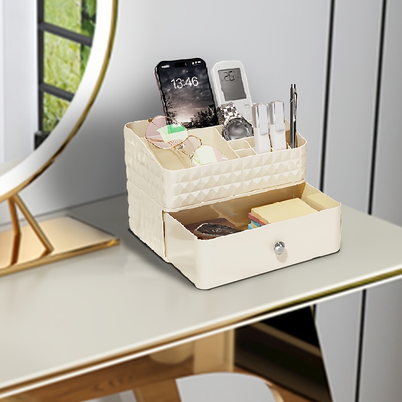 Cosmetic Storage Box Desktop Stacked Dresser Drawer Storage - Temu