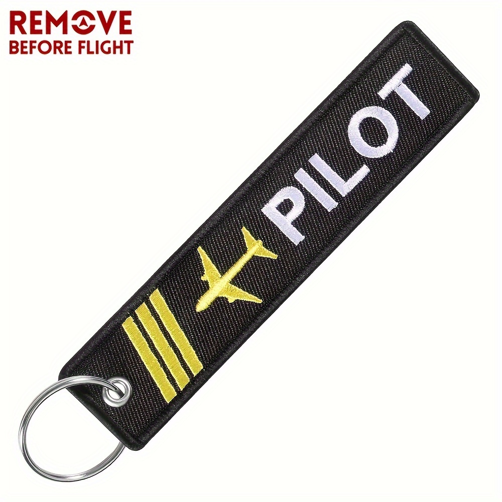 5pcs Remove Before Flight Keyring Key Ring Pendant for Luggage,Temu