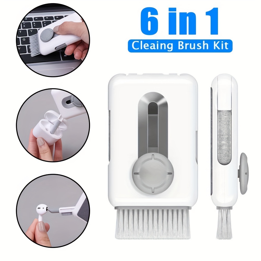 6 In 1 Mini Computer Keyboard Cleaner PC Laptop Brush Dust Cleaning Kit  Tools
