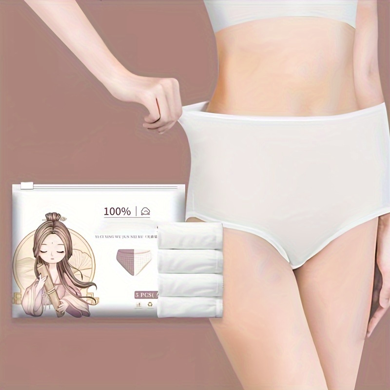 Women's Disposable Underwear Pure Cotton Female Underwear - Temu