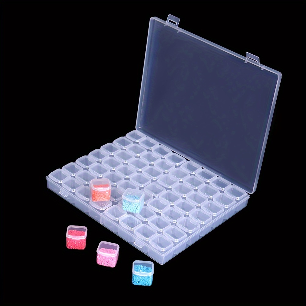 Plastic Clear Storage Box Diamond Painting Beads Storage Box - Temu