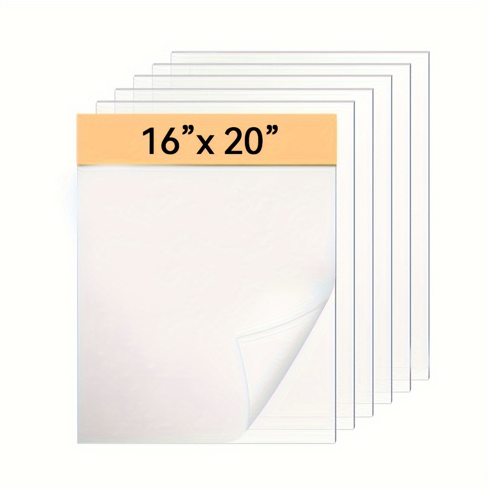 10pcs Clear Acrylic Sheet Transparent Plastic Board For Picture