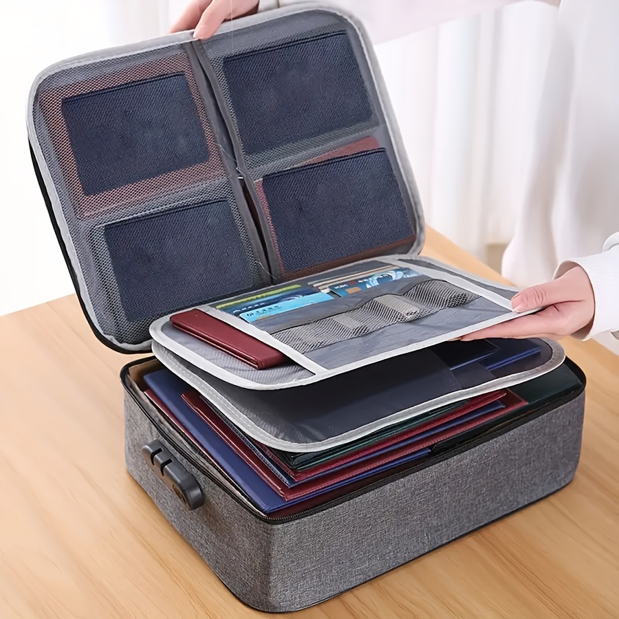 Large Capacity Storage Box Zipper Portable Organizer - Temu