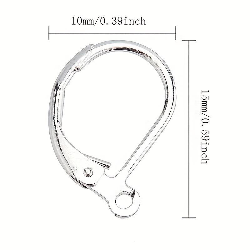 French Earring Hooks Stainless Steel Leverback Dangle - Temu