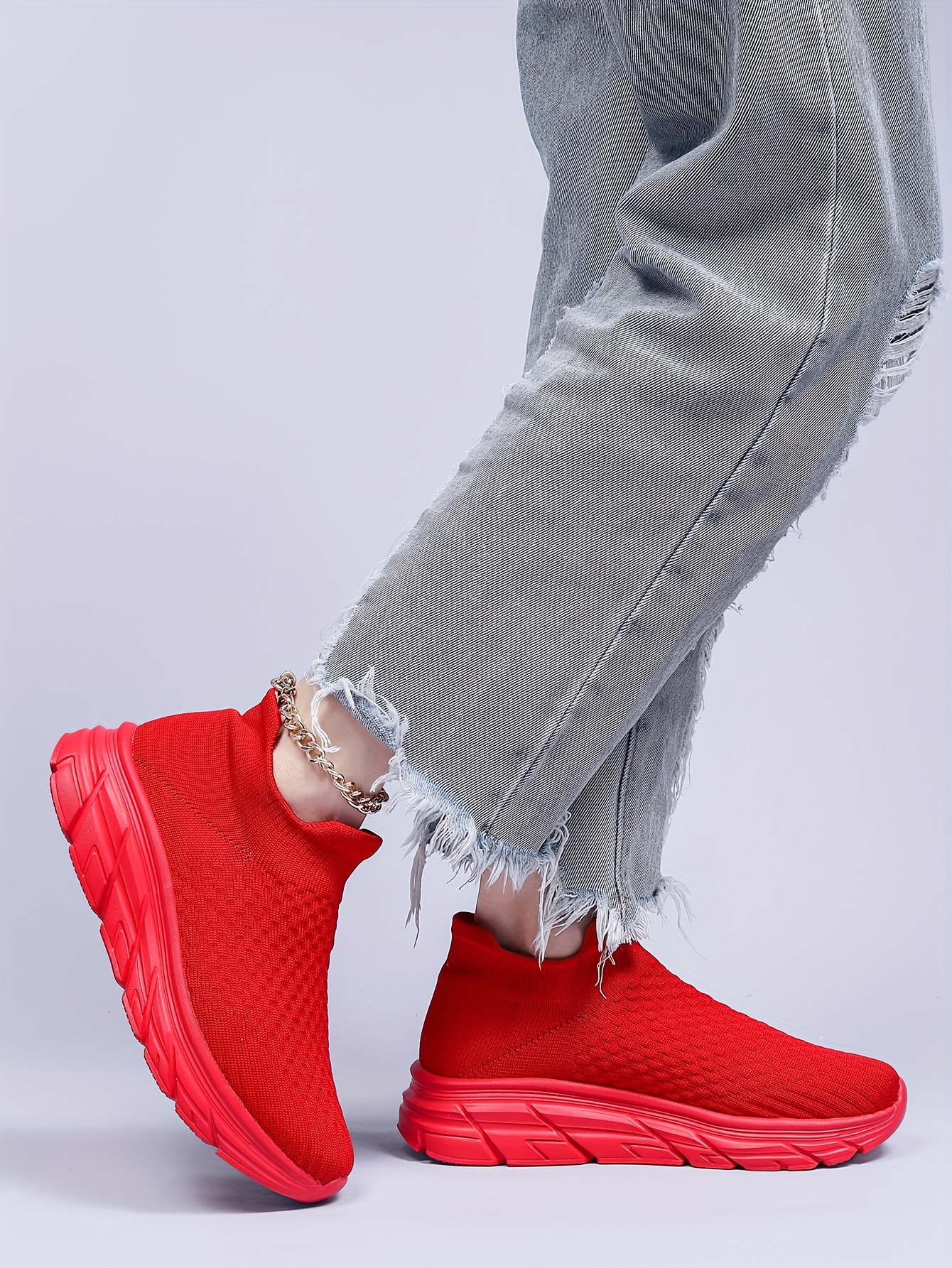 mujeres zapatillas deporte calcetines transpirables punto Temu