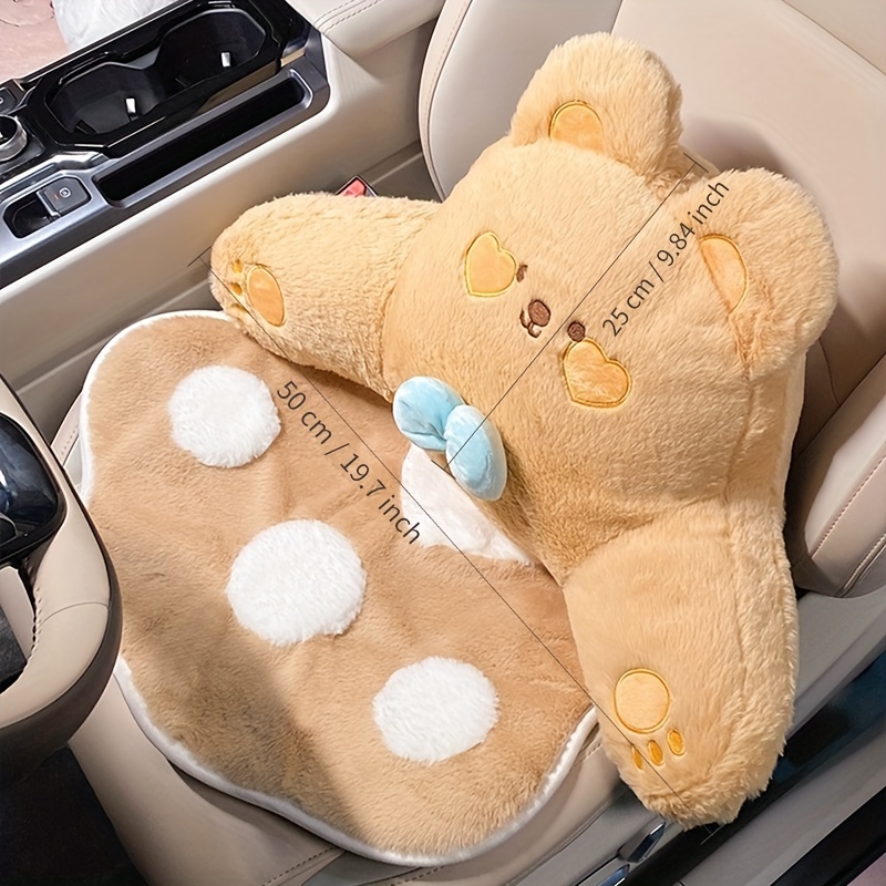 2pcs/set Cute Cinnamoroll Auto Car Neck Headrest Pillow Plush Soft Seat  Pillows