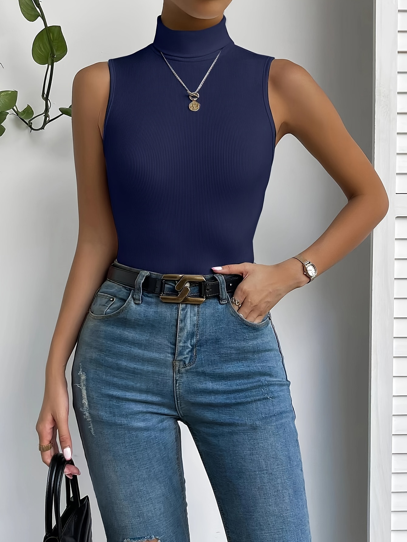 Turtleneck with hotsell tank top over