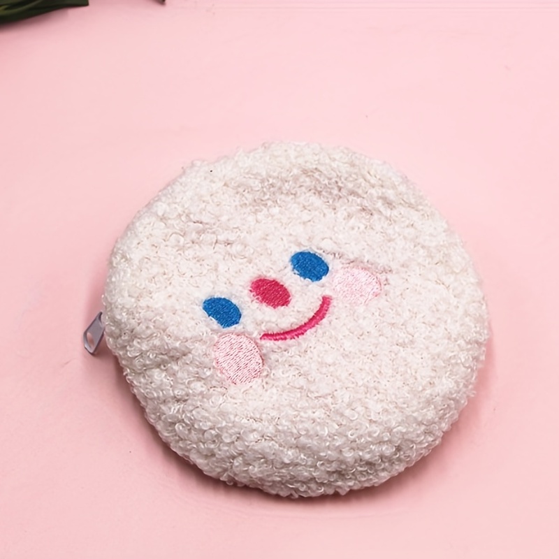 Fuzzy Plush Bag Coin Purse Wallet Earphone Data Cable Storage Key Bag