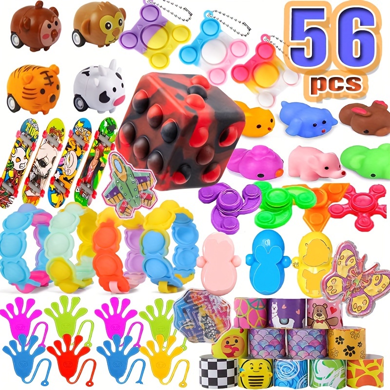  136 Pcs Mini Treasure Box Toy Includes 4 Pcs Treasure