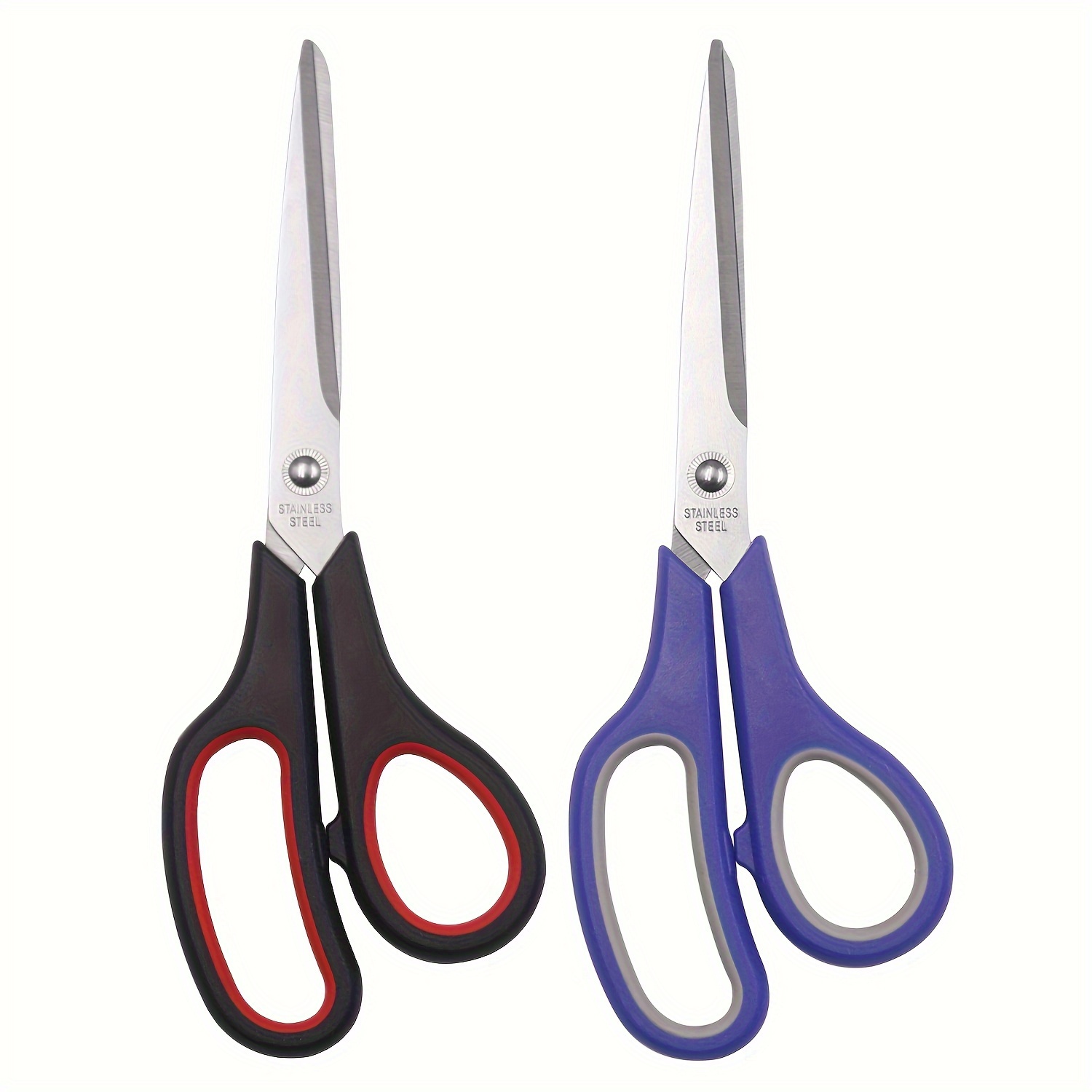 Scissors All Purpose, 8 Heavy Duty Scissors Bulk 3-Pack, 2.5Mm Thickness  Ultra Sharp Blade Shears with Comfort-Grip Handles for Office Home School  Sewing Fabric Craft Supplies, Right/Left Hand