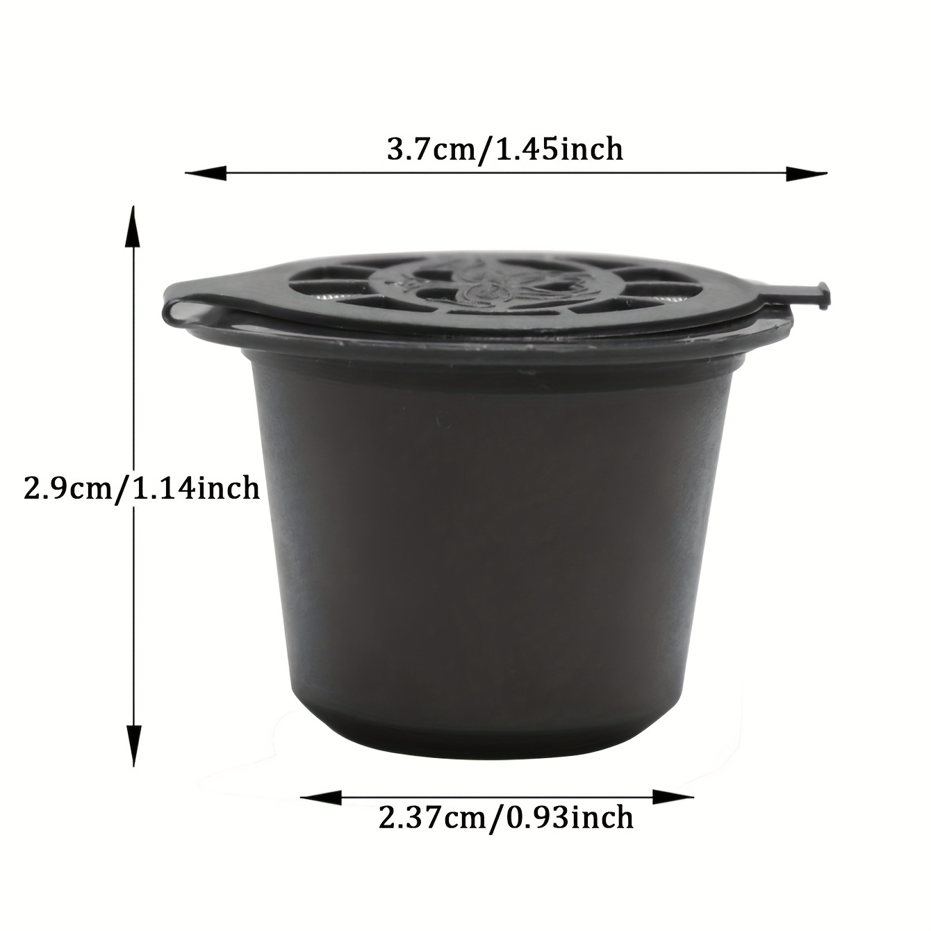 6PCS Refillable Reusable Nespresso Coffee Capsule Reutilisable Nespresso  Pods with a Spoon a Brush