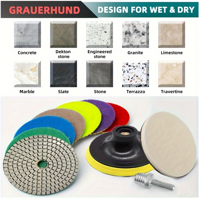 Diamond Pads for Polishing Concrete Countertops 