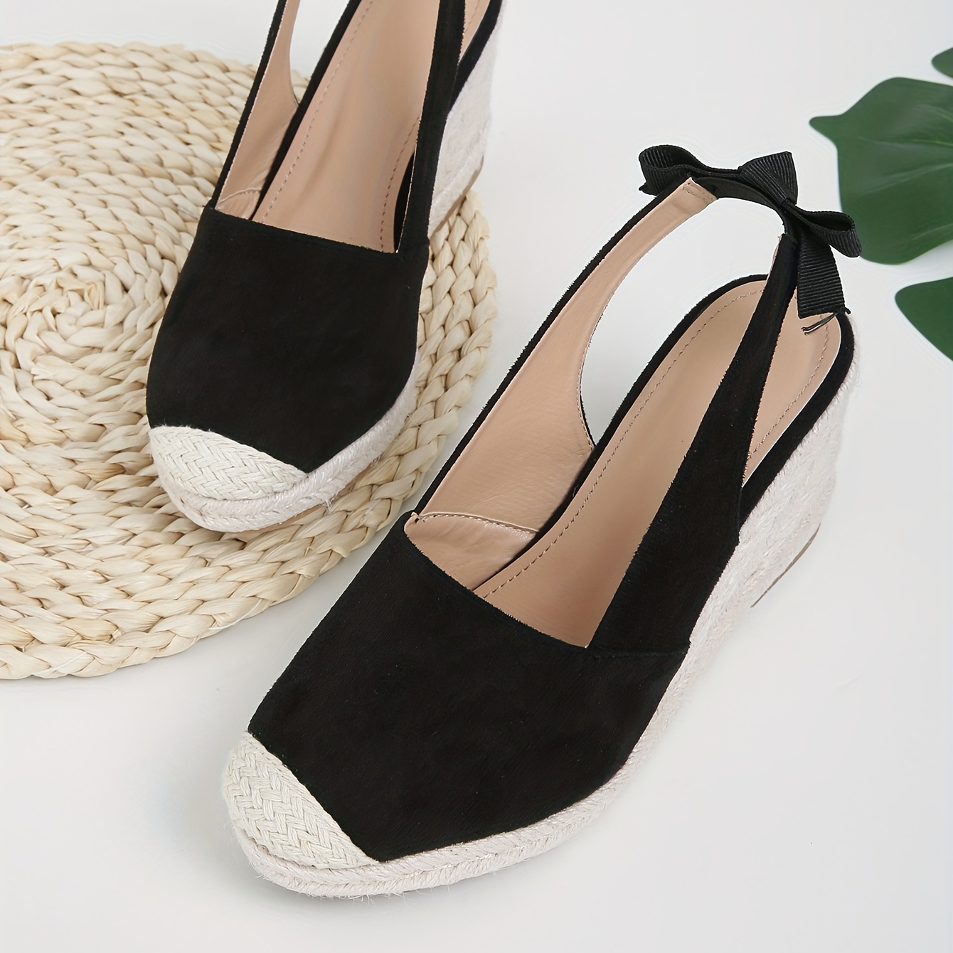 Round toe espadrille on sale wedge