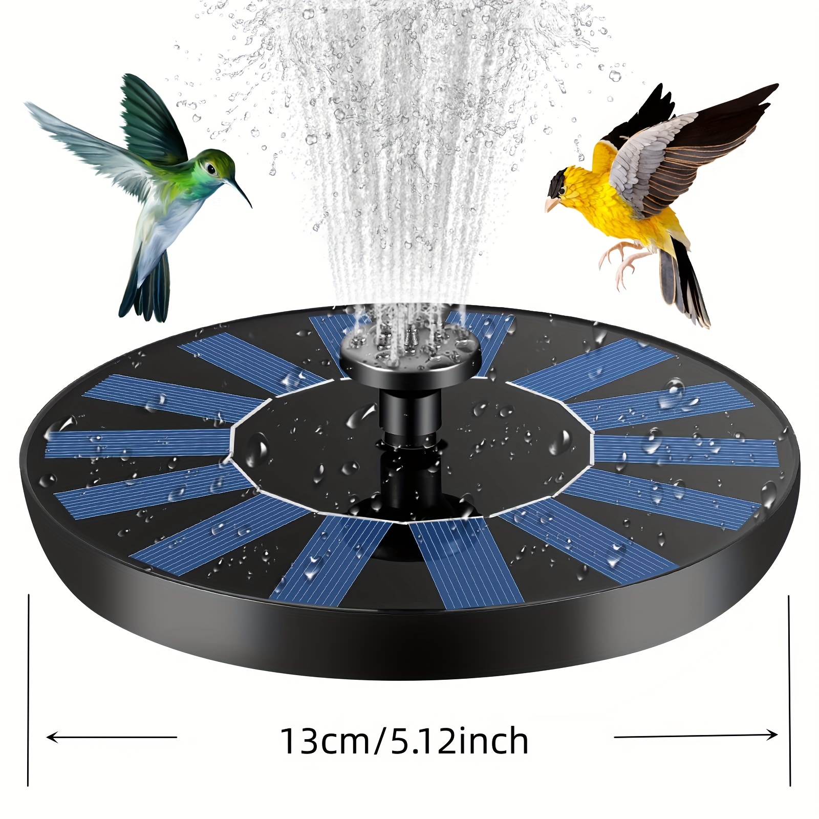 1pc solar fountain with 6 nozzles 2 5w solar water fountain solar powered water fountain diy kit for garden ponds pool fish tank outdoor