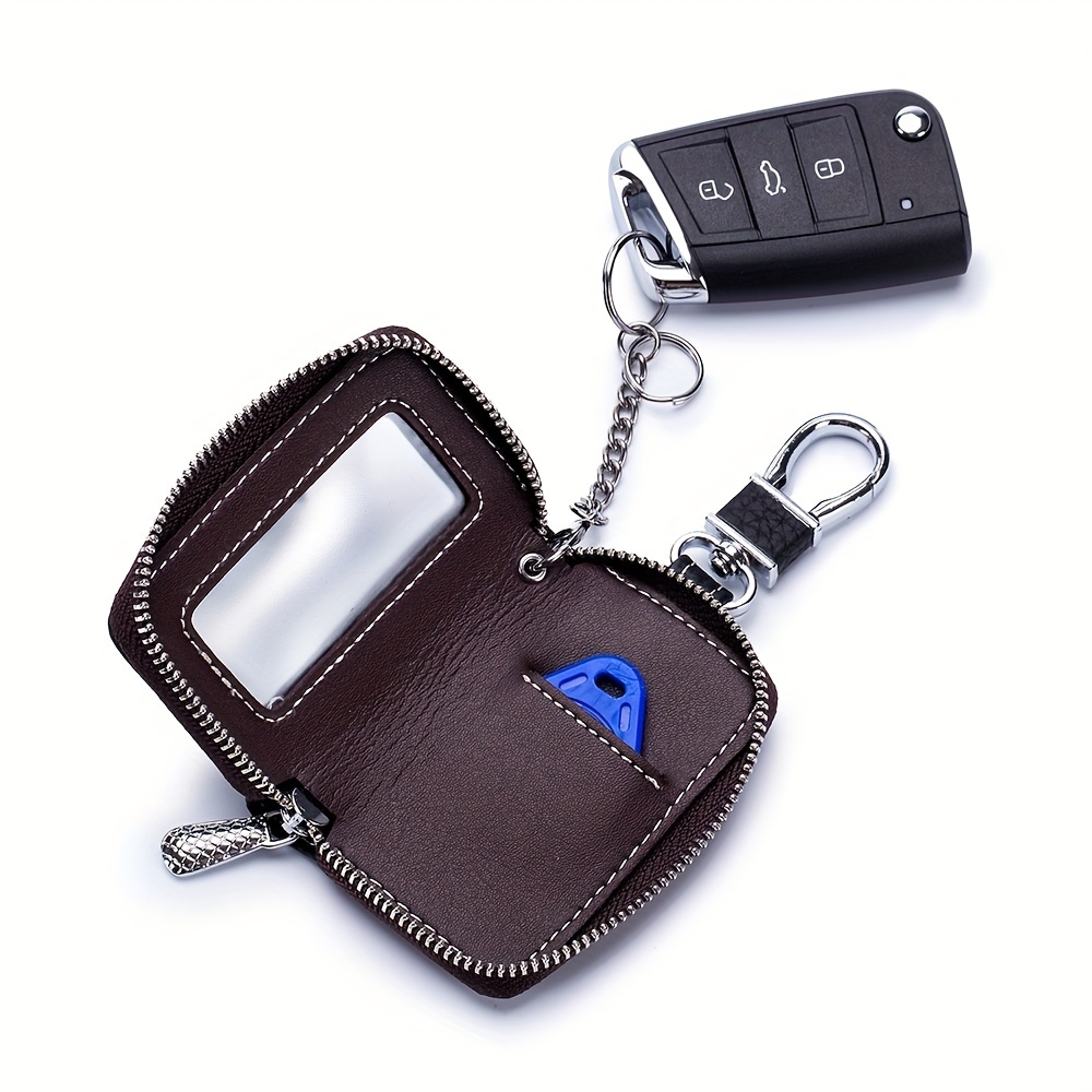 Car Key Casegenuine Leather Car Keys Wallet men Key Case 