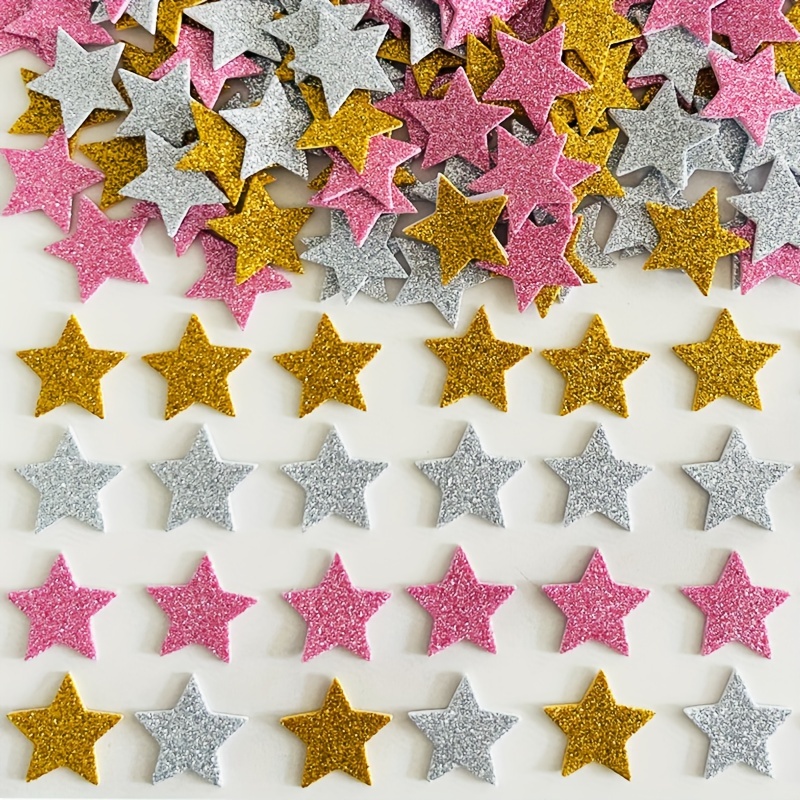 8 Styles Bronzing Snowflake Star Stickers Starry Sky Twelve - Temu