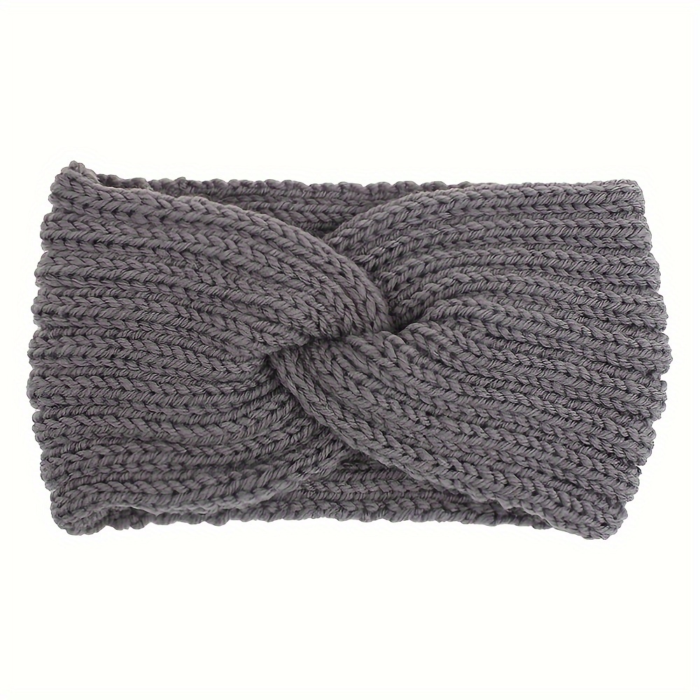 Womens Chunky Knit Cable Headband, Wide Headban - Folksy