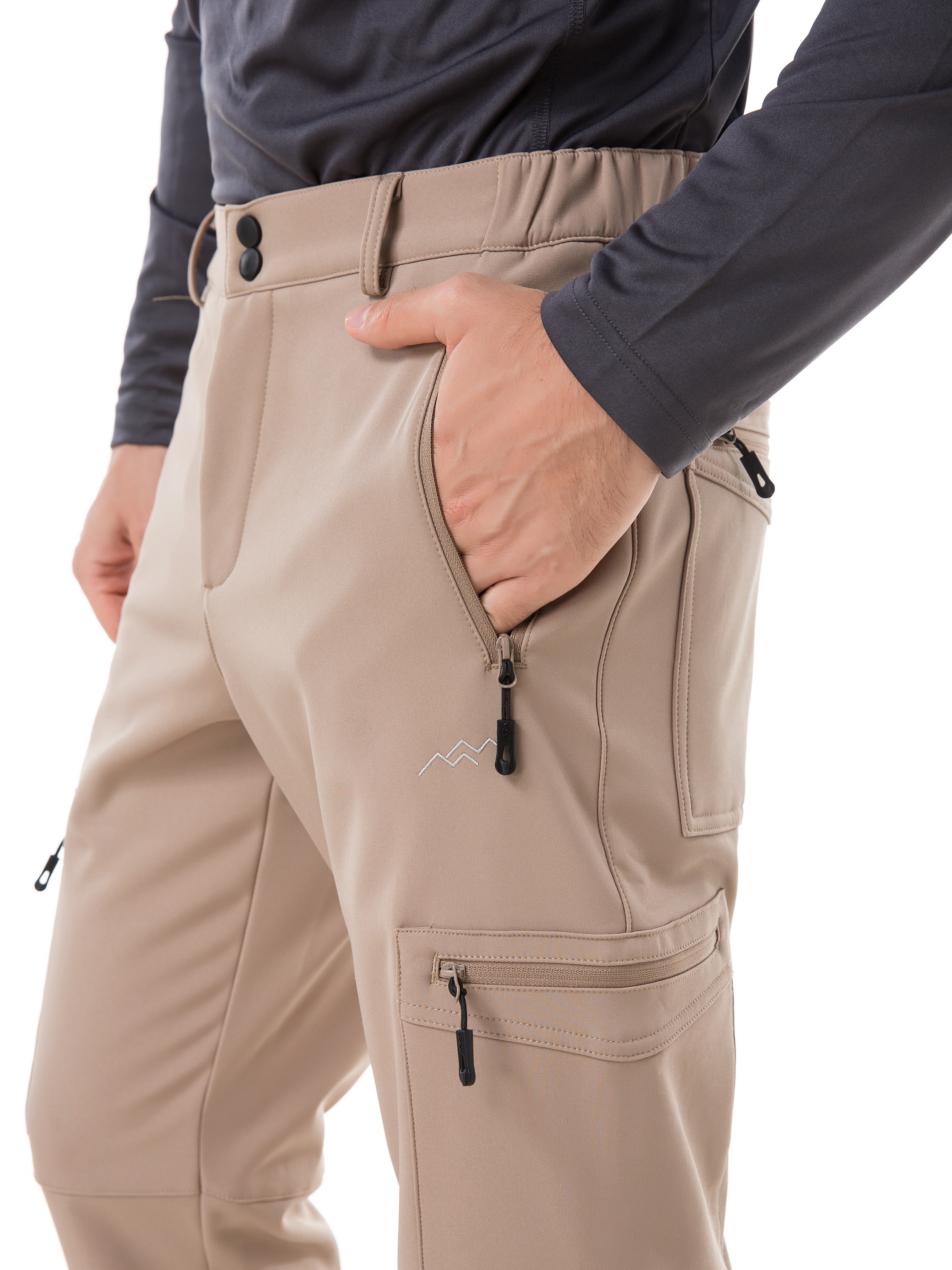  Pantalón de esquí impermeable para hombre con bolsillo