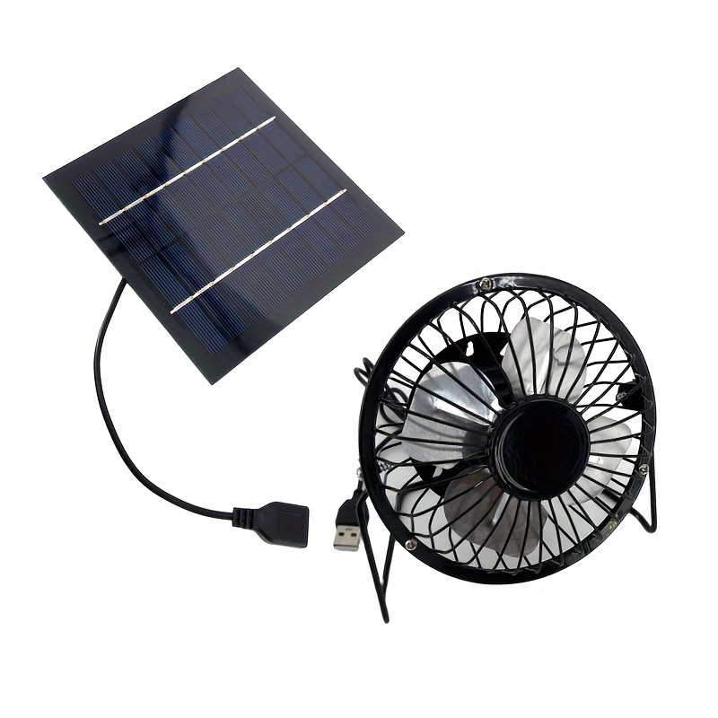 1pc Solar Panel Betriebener Lüfter Mini Ventilator 10w/5w - Temu