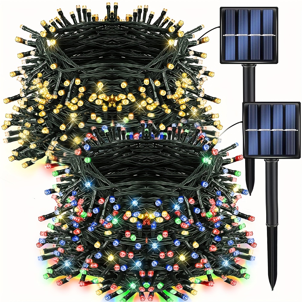 Waterproof Battery Operated Outdoor Lights 132FT 300LED Battery Powered  String Lights 8 Mode with Timer Decoration for Christmas Patio Balcony  Garden